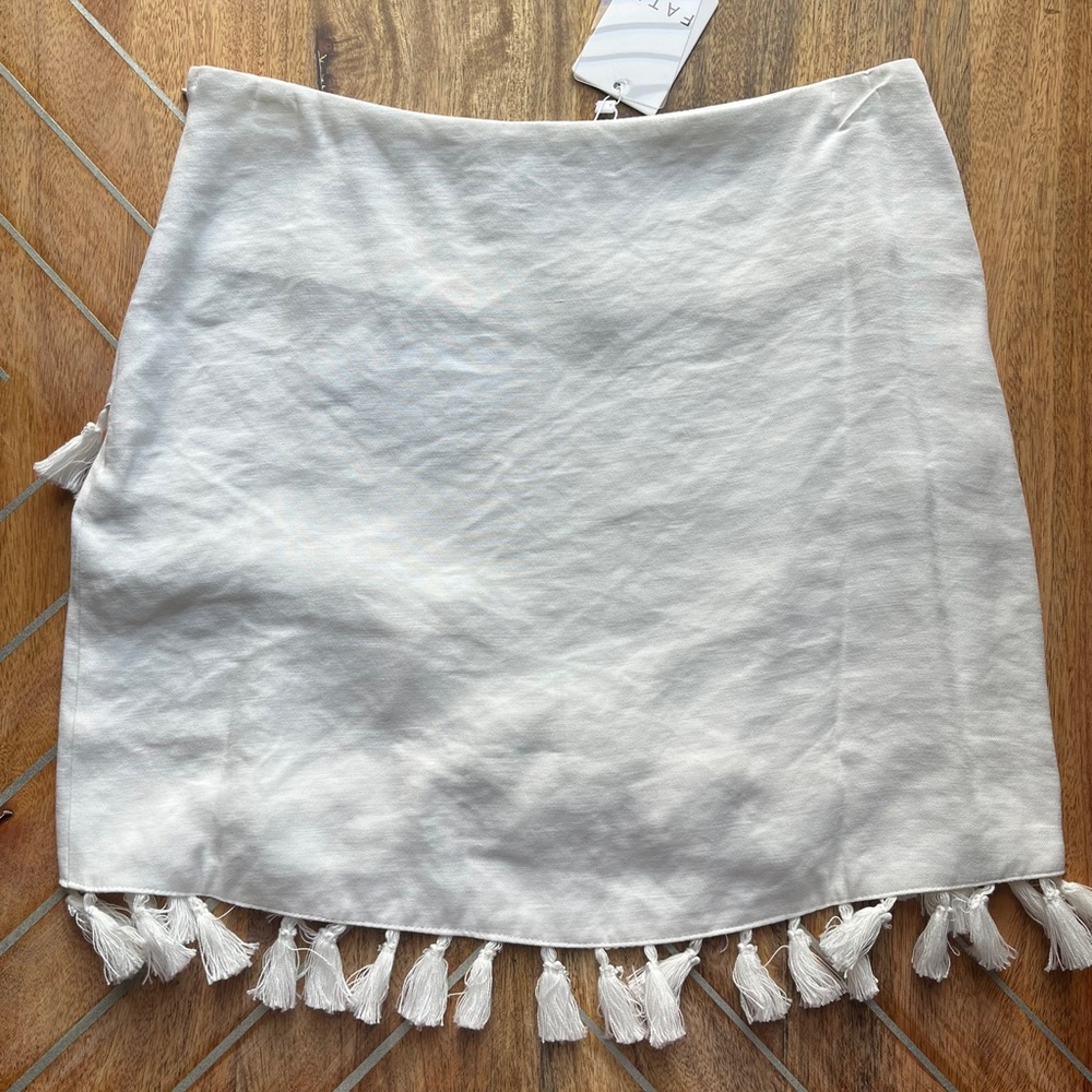 White tassel skirt
